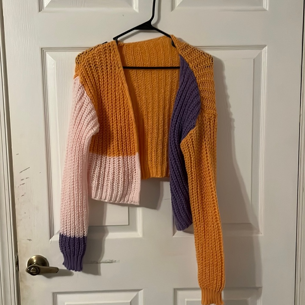 SHEIN color block  sweater size small